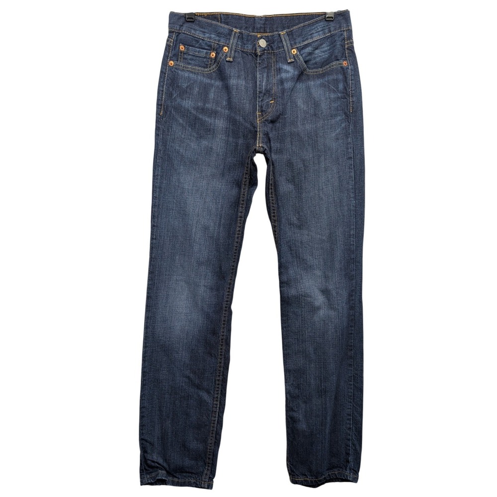 Levi's 514 Straight Fit Jeans Mens 29x32 Dark Wash Blue Cotton Denim